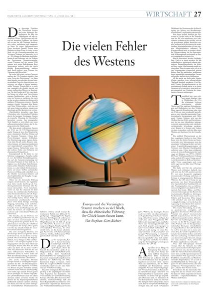 Frankfurter Allgemeine Sonntagszeitung, 18 January 2026